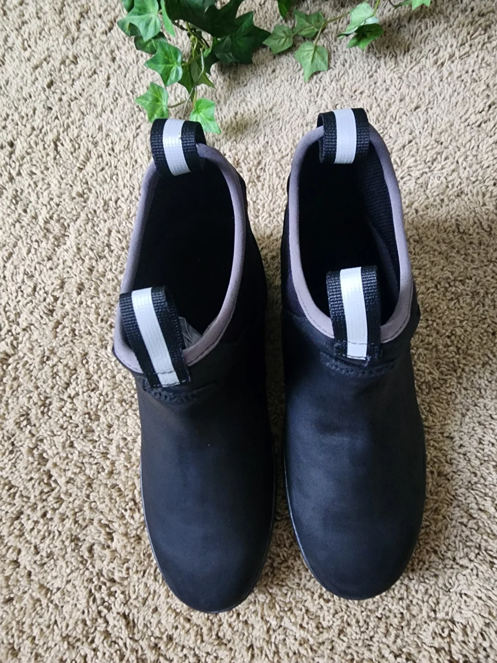 Men's Waterproof Black Slip-On Rain & Snow Chelsea Boots
